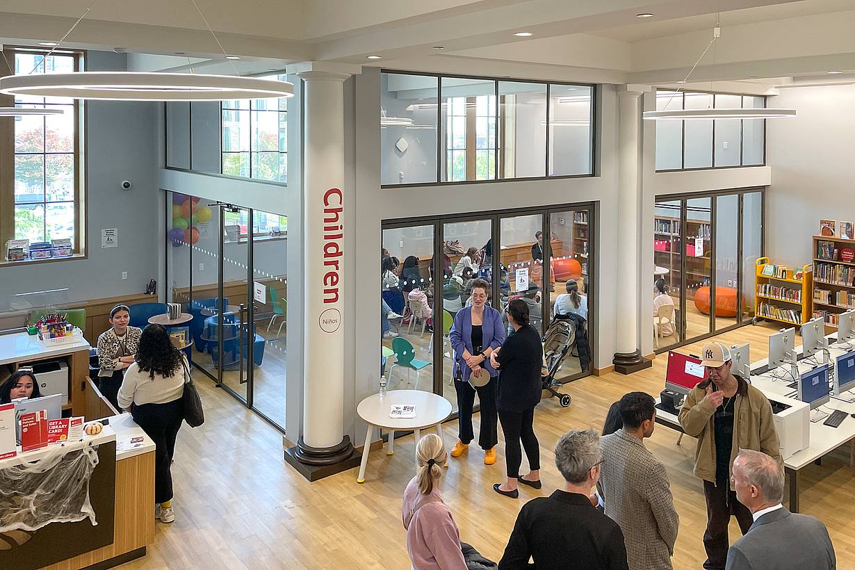 operable glass wall systems for libraries