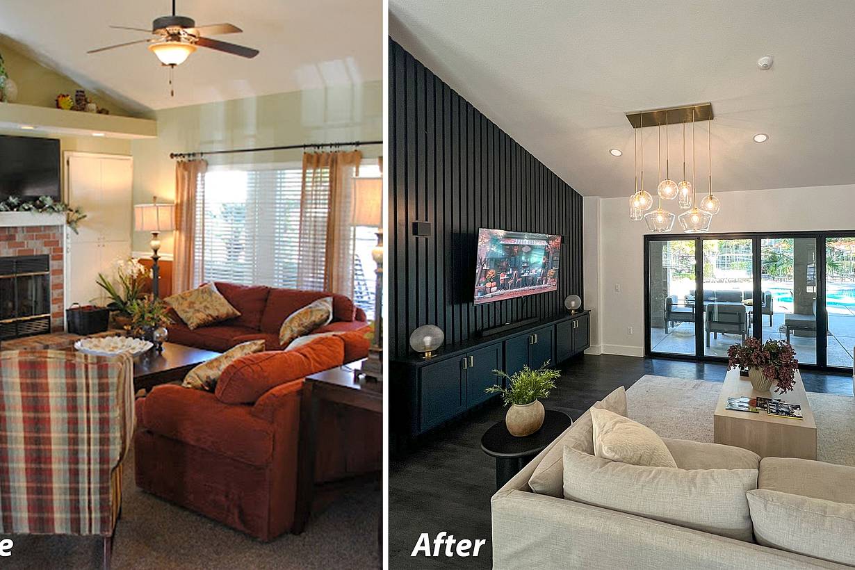increased natural light with accordion glass door system