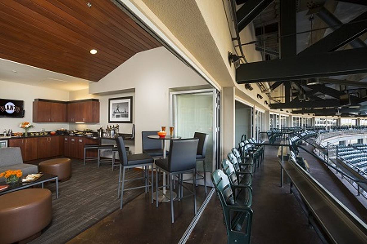 commercial folding door systems at SF Giants Stadium