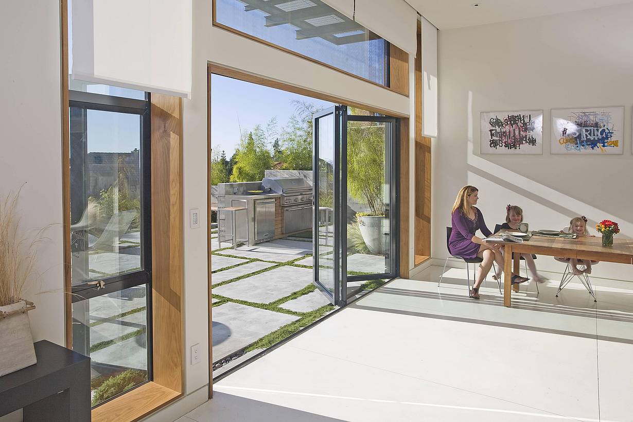 improve indoor air with NanaWall aluminum framed folding glass door systems