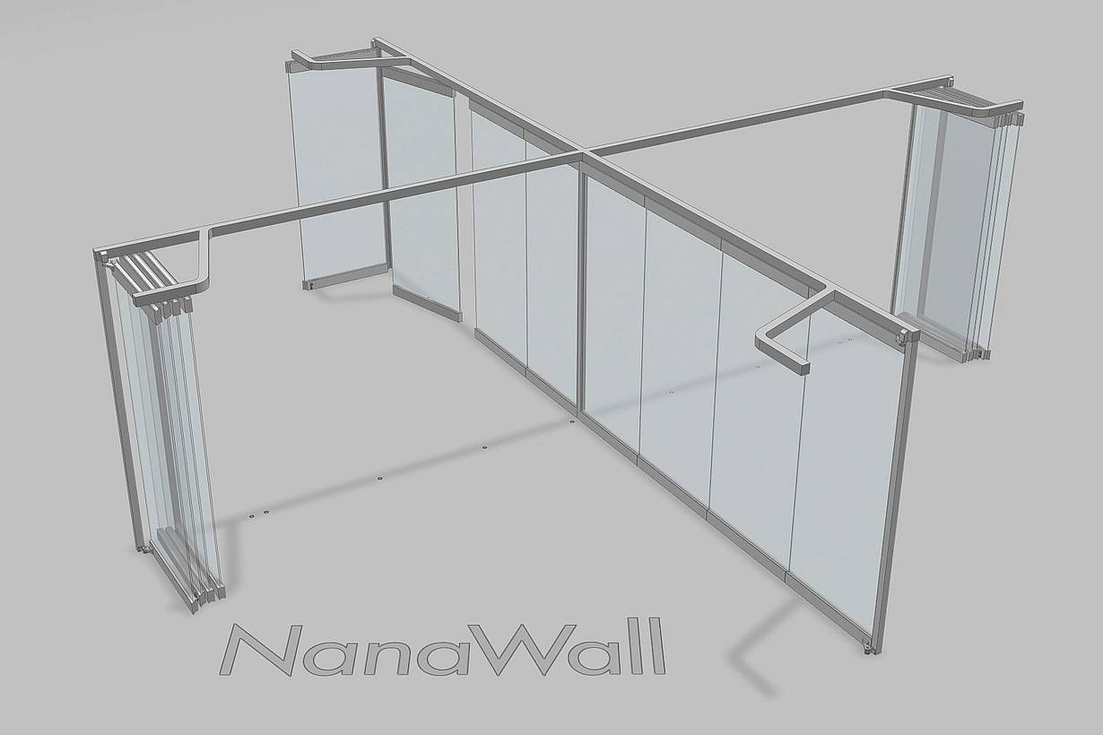 PrivaSEE Sliding Glass Walls 4-way-stop animation