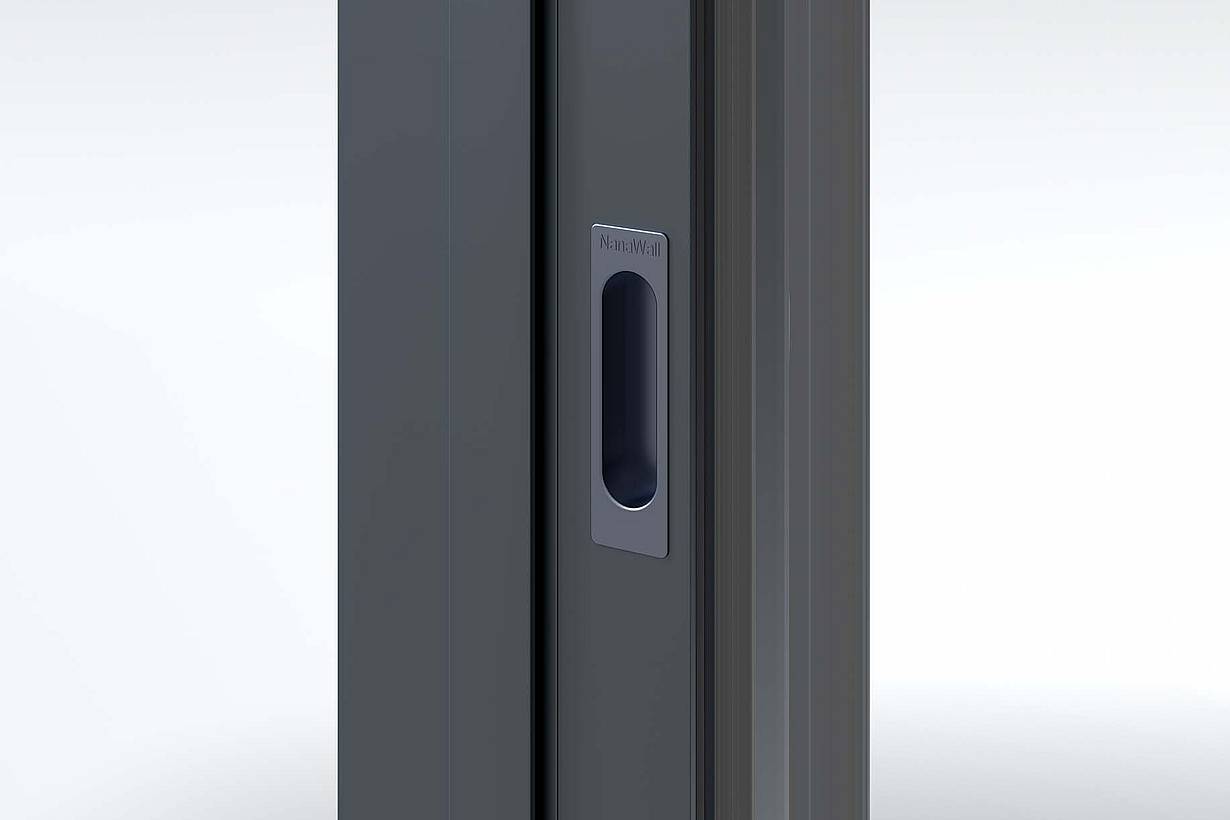 Black Flush Push Handle | NanaWall NW MultiSlide 630
