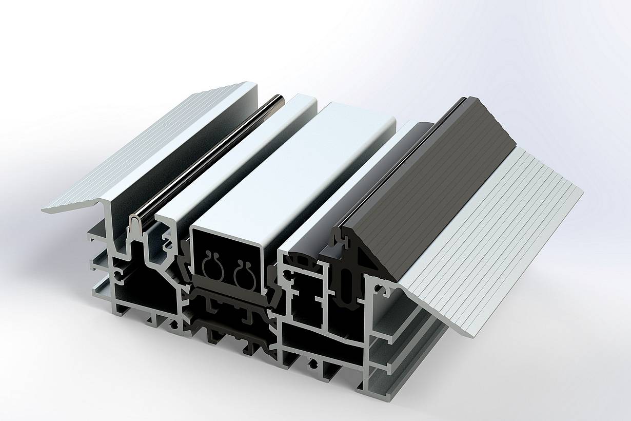 NanaWall Low Profile Saddle Sill with UniverSILL - Outswing Animation