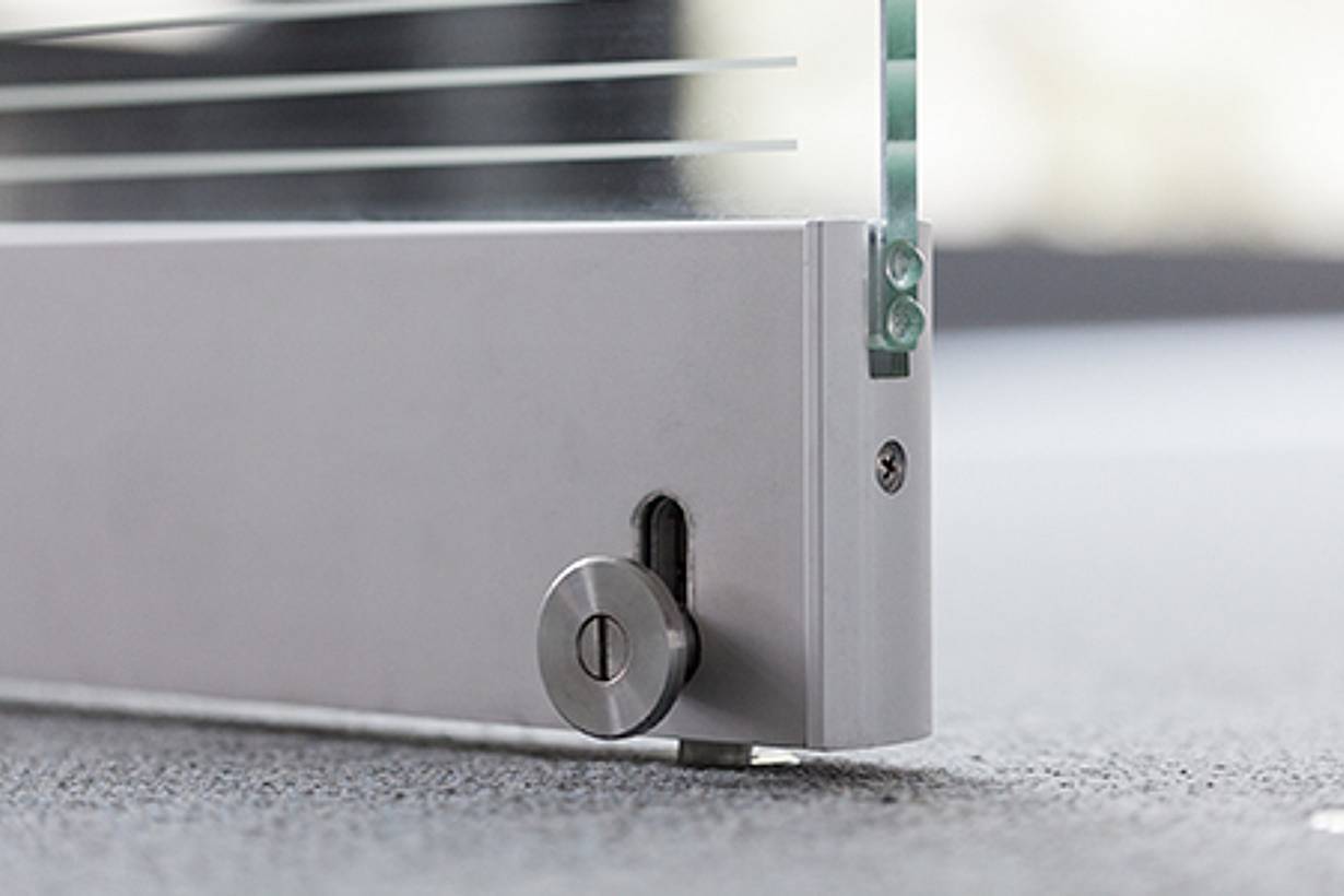 Quick Release Floor Bolt with Spring Loaded Security Feature