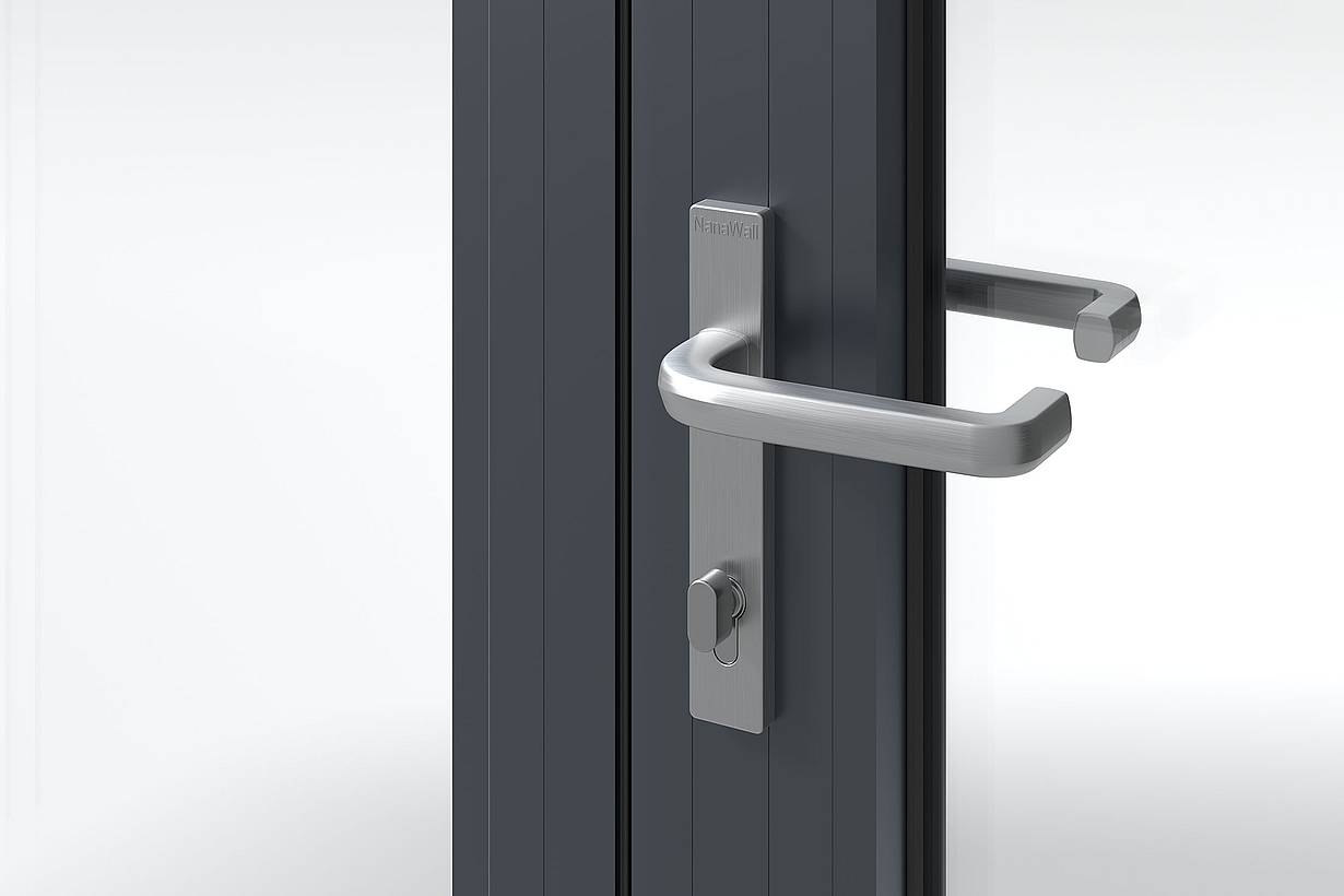 NanaWall Silver Lever Handle with Return