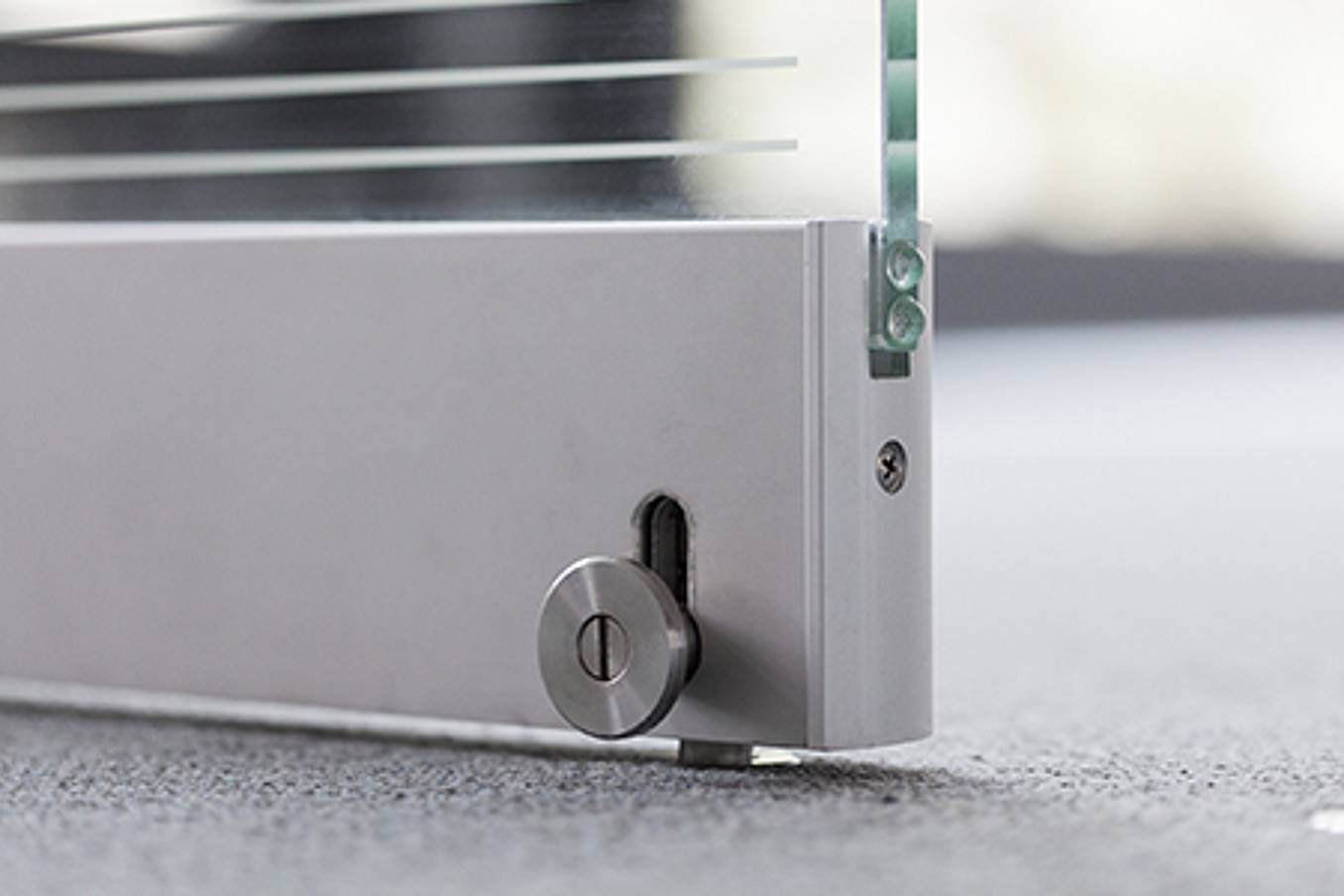 Quick Release Floor Bolt with Spring Loaded Security Feature