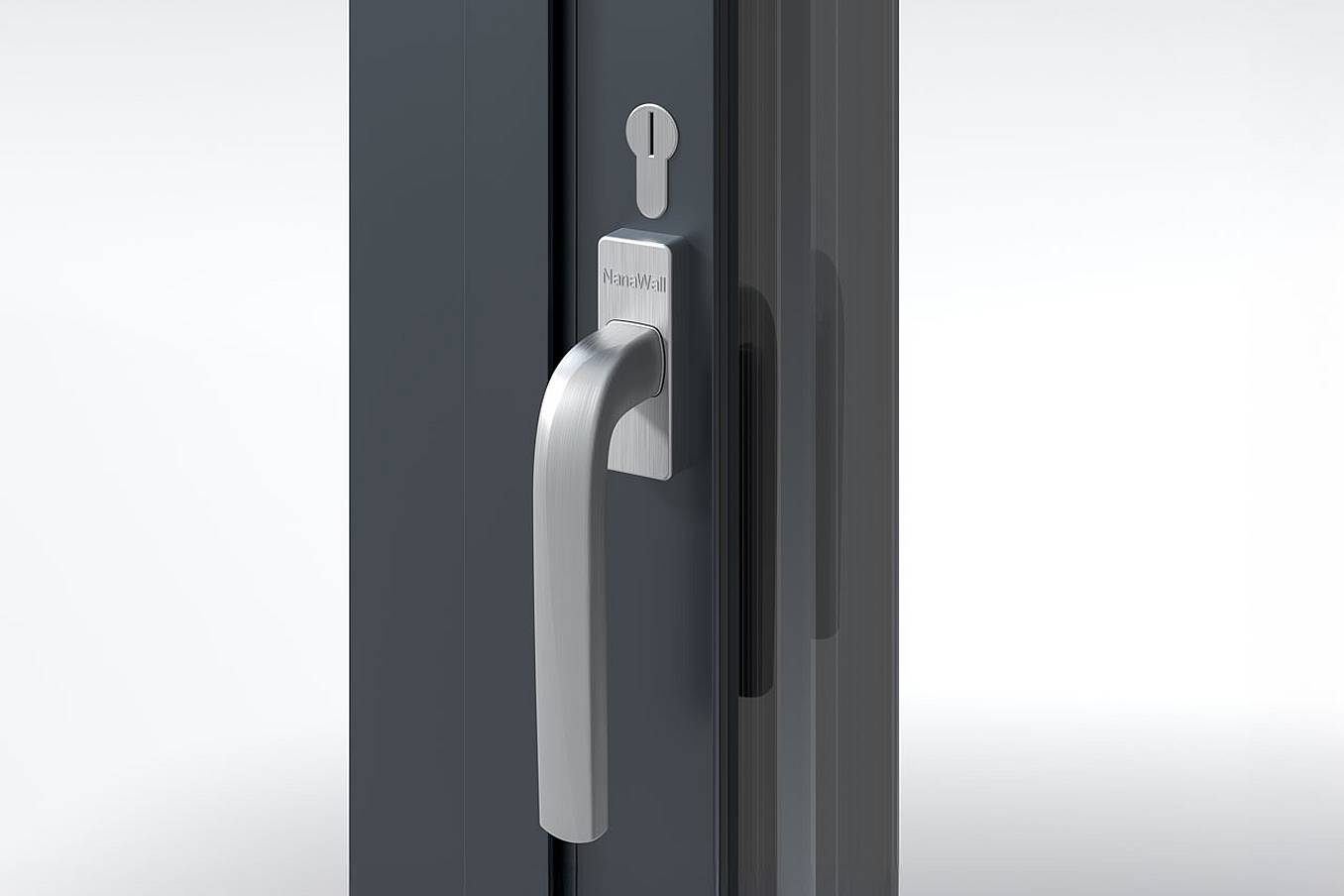 NW MultiSlide 630 - Two-Point Locking Handle with Key Cylinder