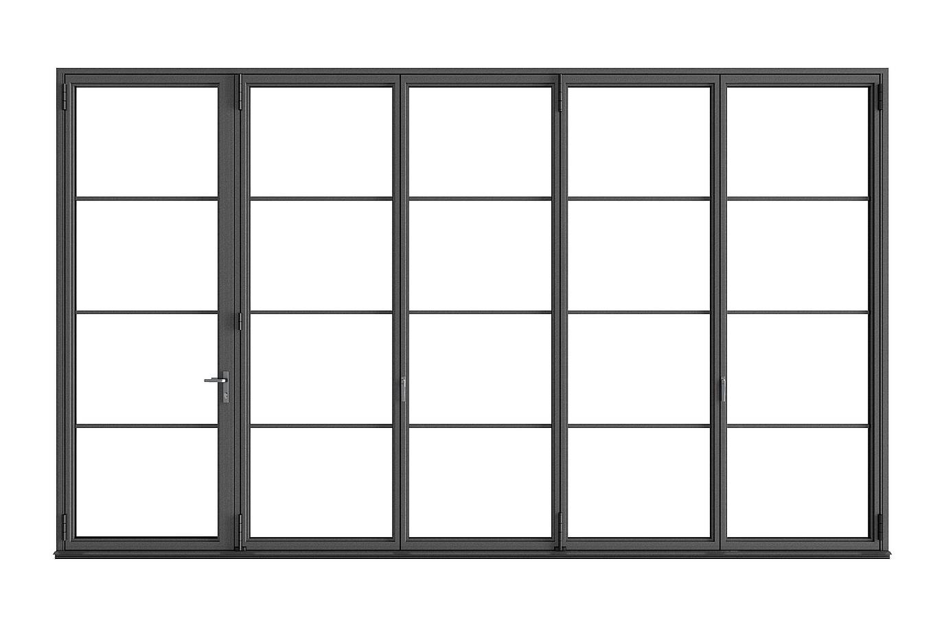NanaWall Silhouette Steel Effect glass doors