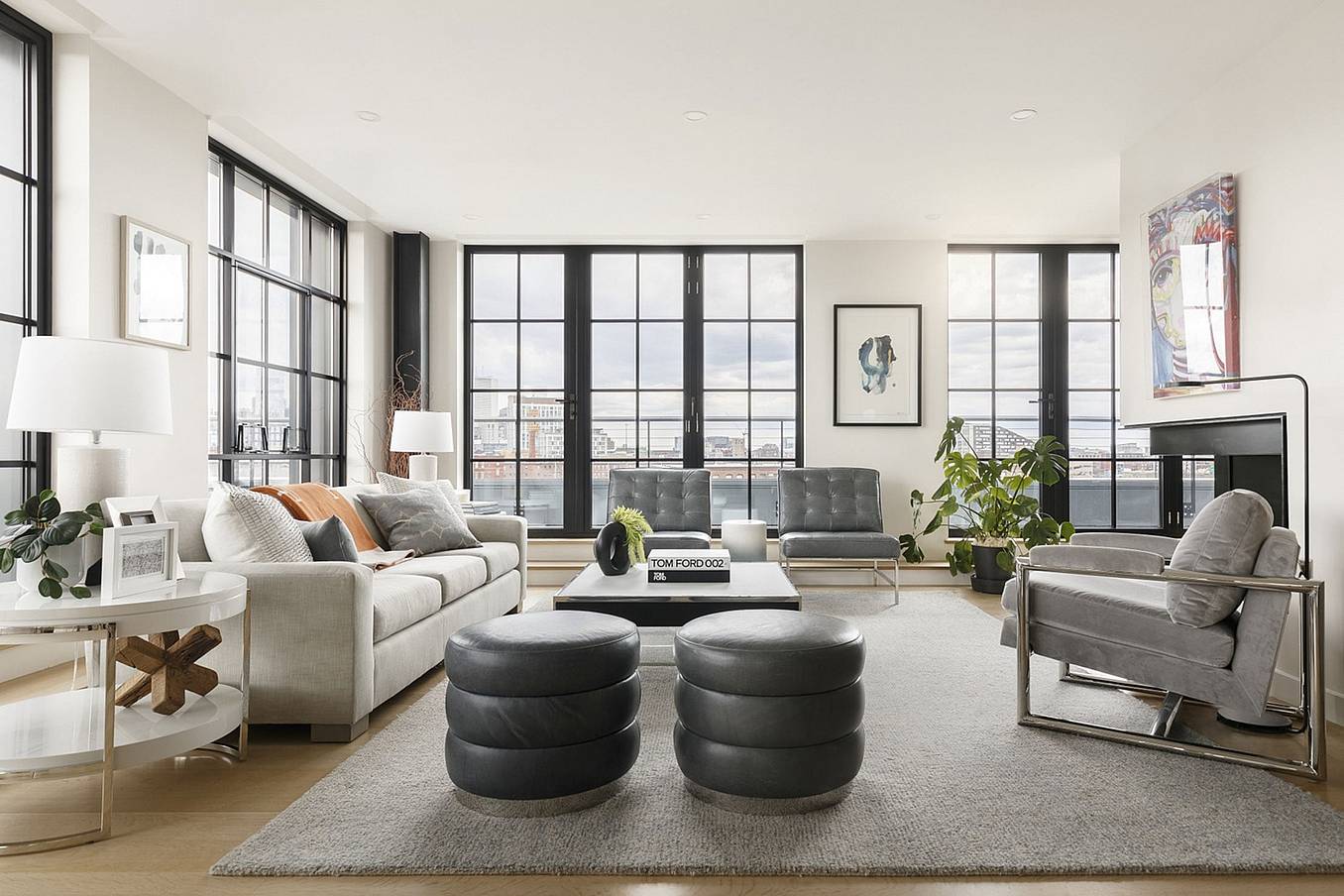 NanaWall at The Factory, Wareham, featuring floor-to-ceiling glass walls with slim black aluminum frames, thermal break, and urban loft design