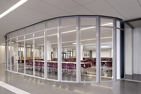 Custom configuration - segmented curved in a learning space design