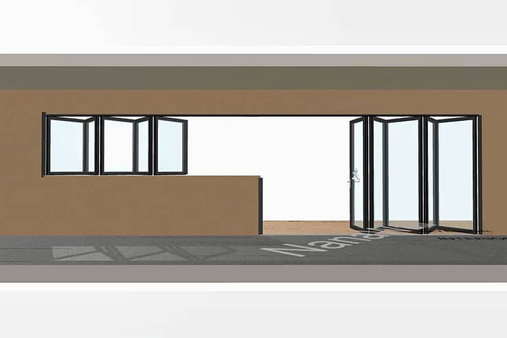How NanaWall window-door combination opens