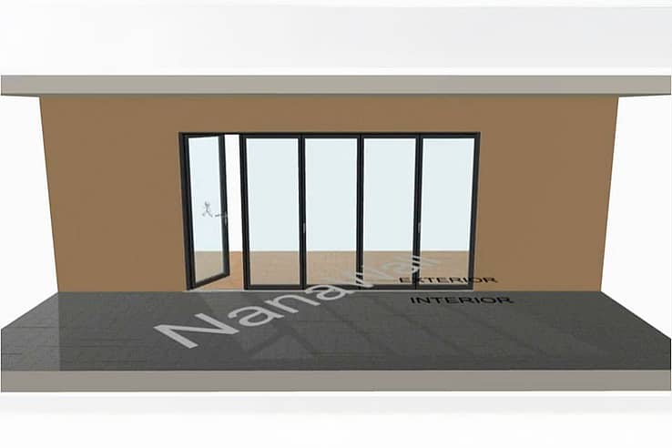 How NanaWall folding glass doors open