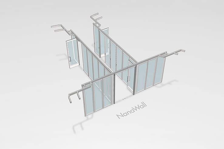 NanaWall Stacking glass door | T-Intersection configuration at DLR Group