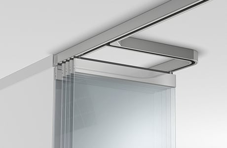 modern frameless folding glass